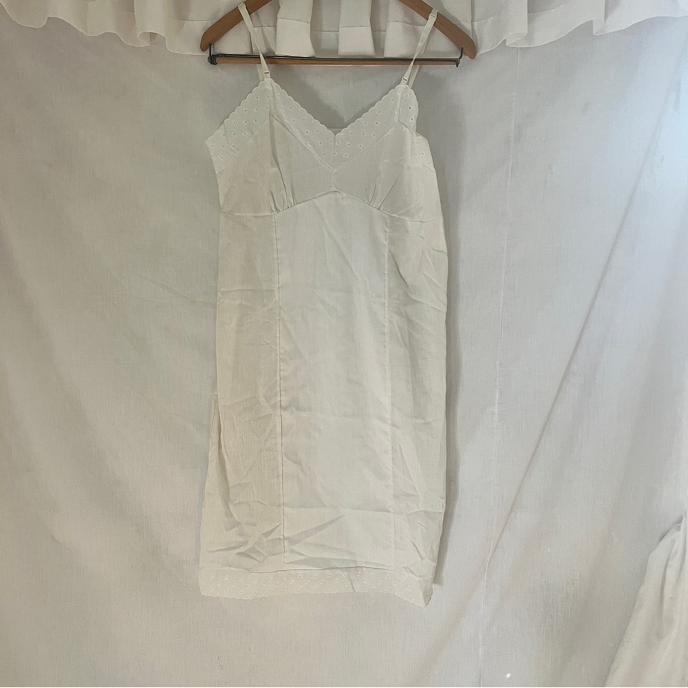White slip dress